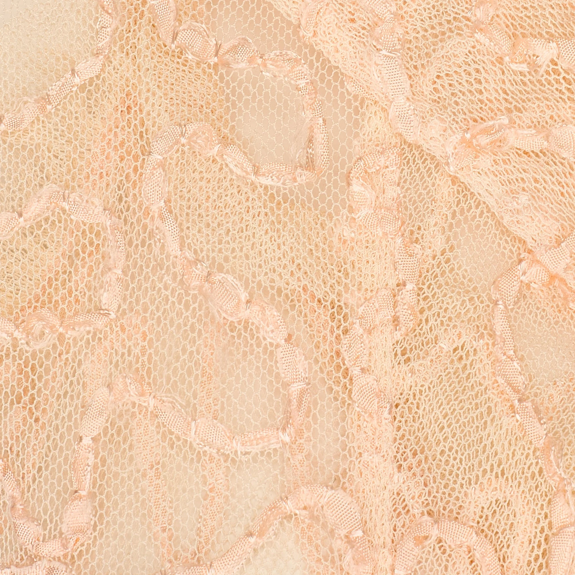 1930s Pale Pink Sheer Ribbonwork Dress and Short-Sleeve Jacket - Image 6