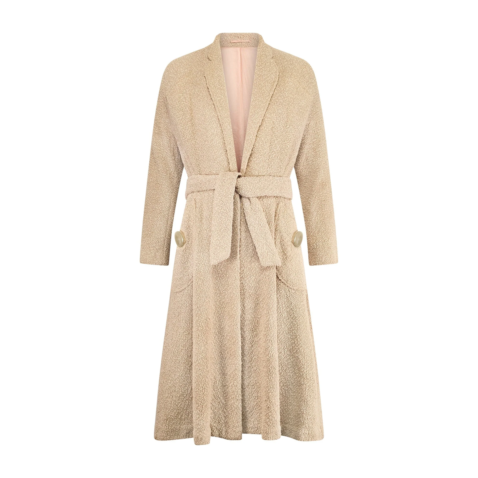 1950s Rensor Beige Bouclé Swing Coat - Image 6