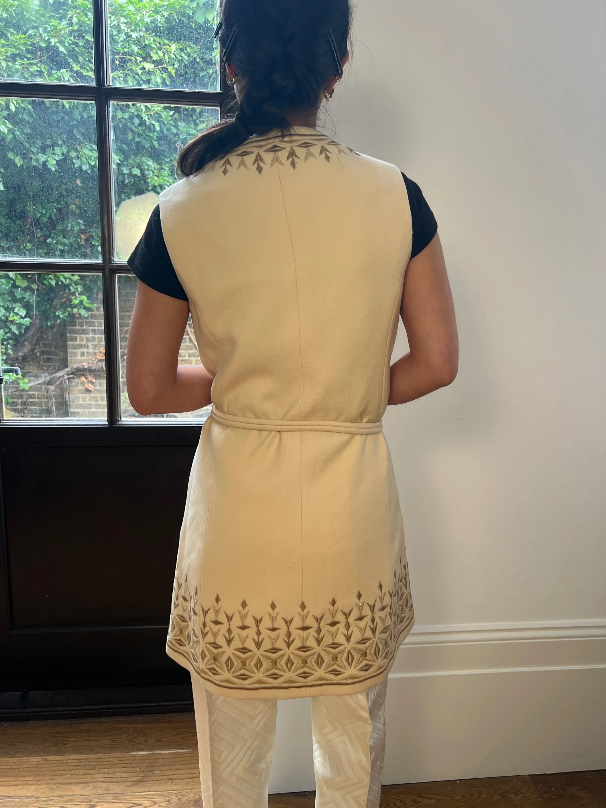 1970s Diorling by Christian Dior Embroidered Wool Tunic - Image 22