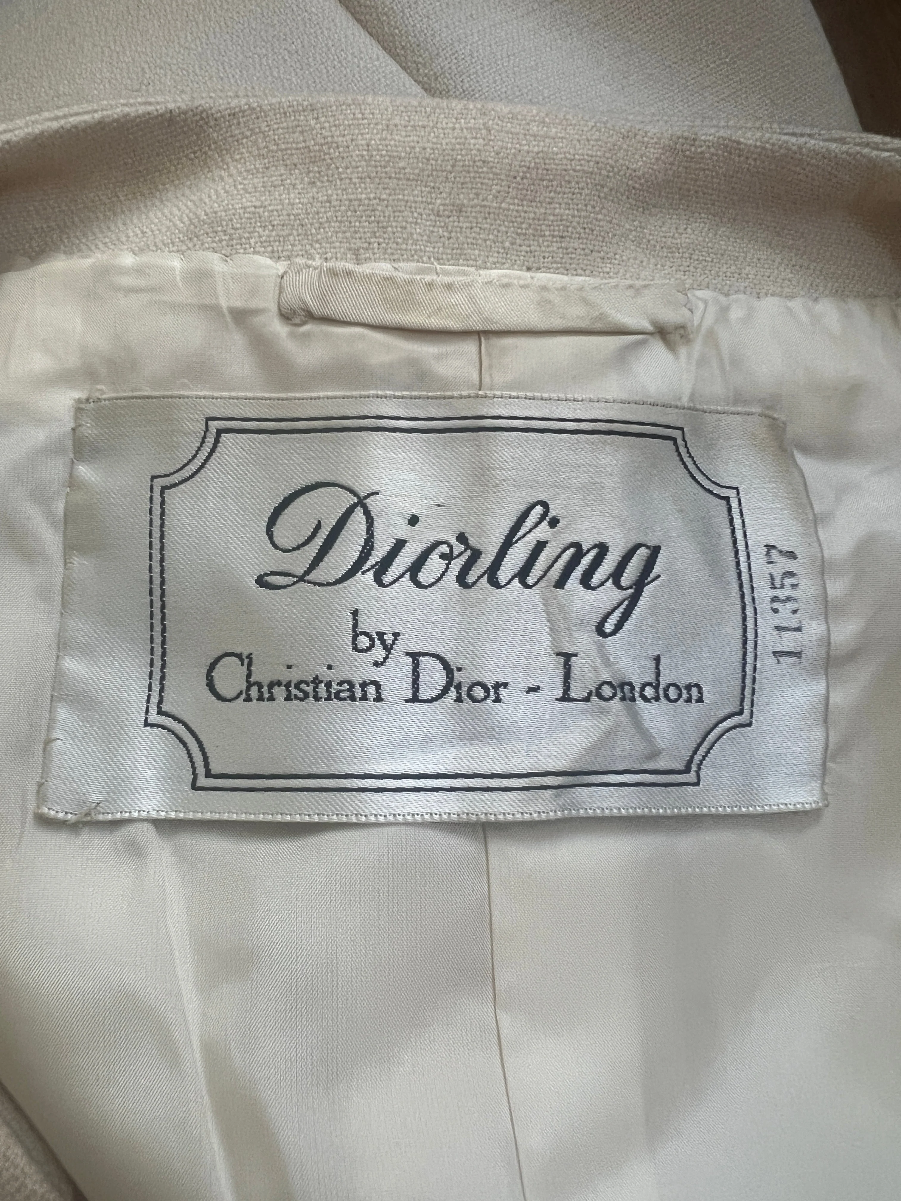 1970s Diorling by Christian Dior Embroidered Wool Tunic - Image 24