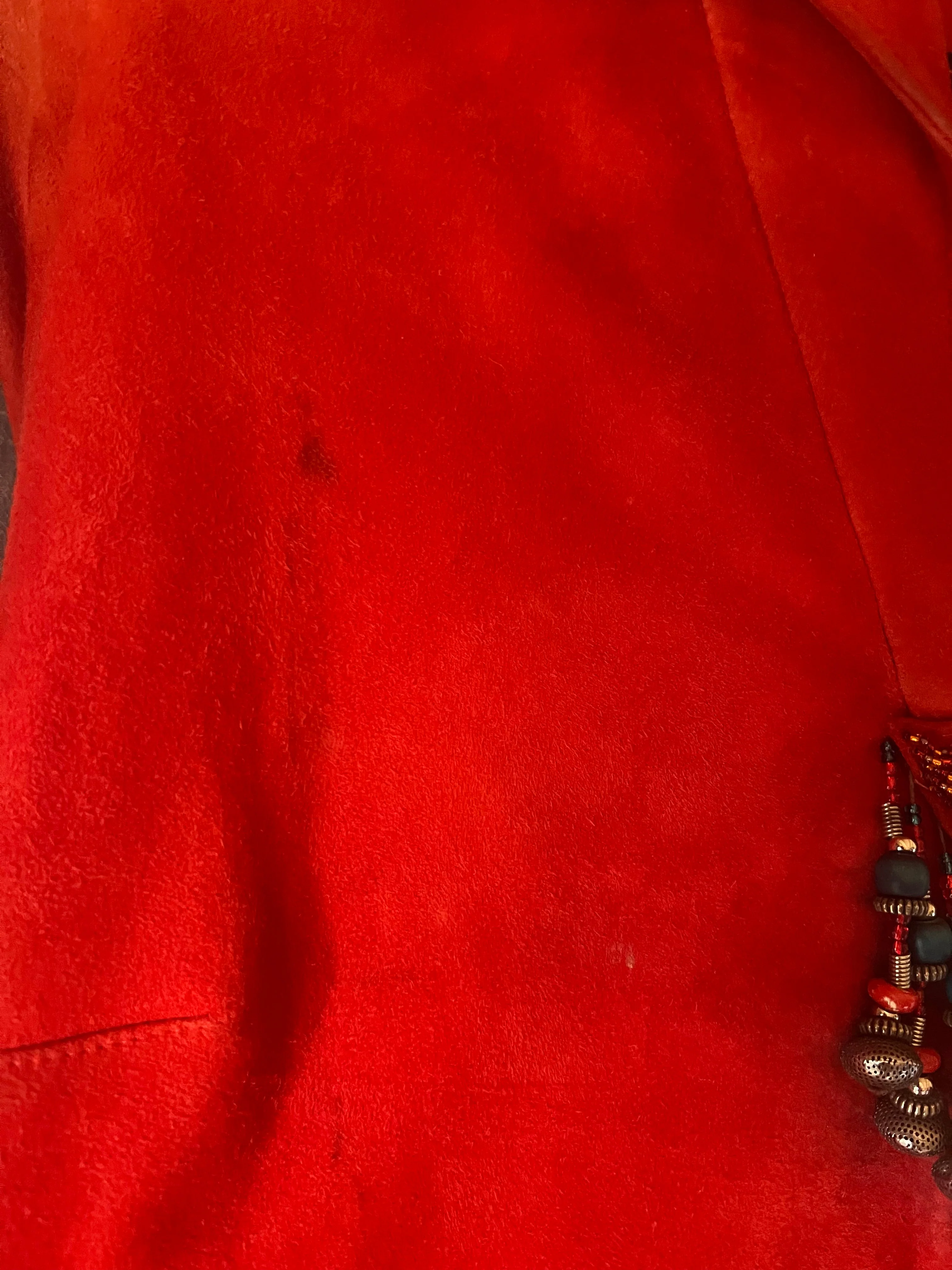 1970s suede shirt with beading - Image 6