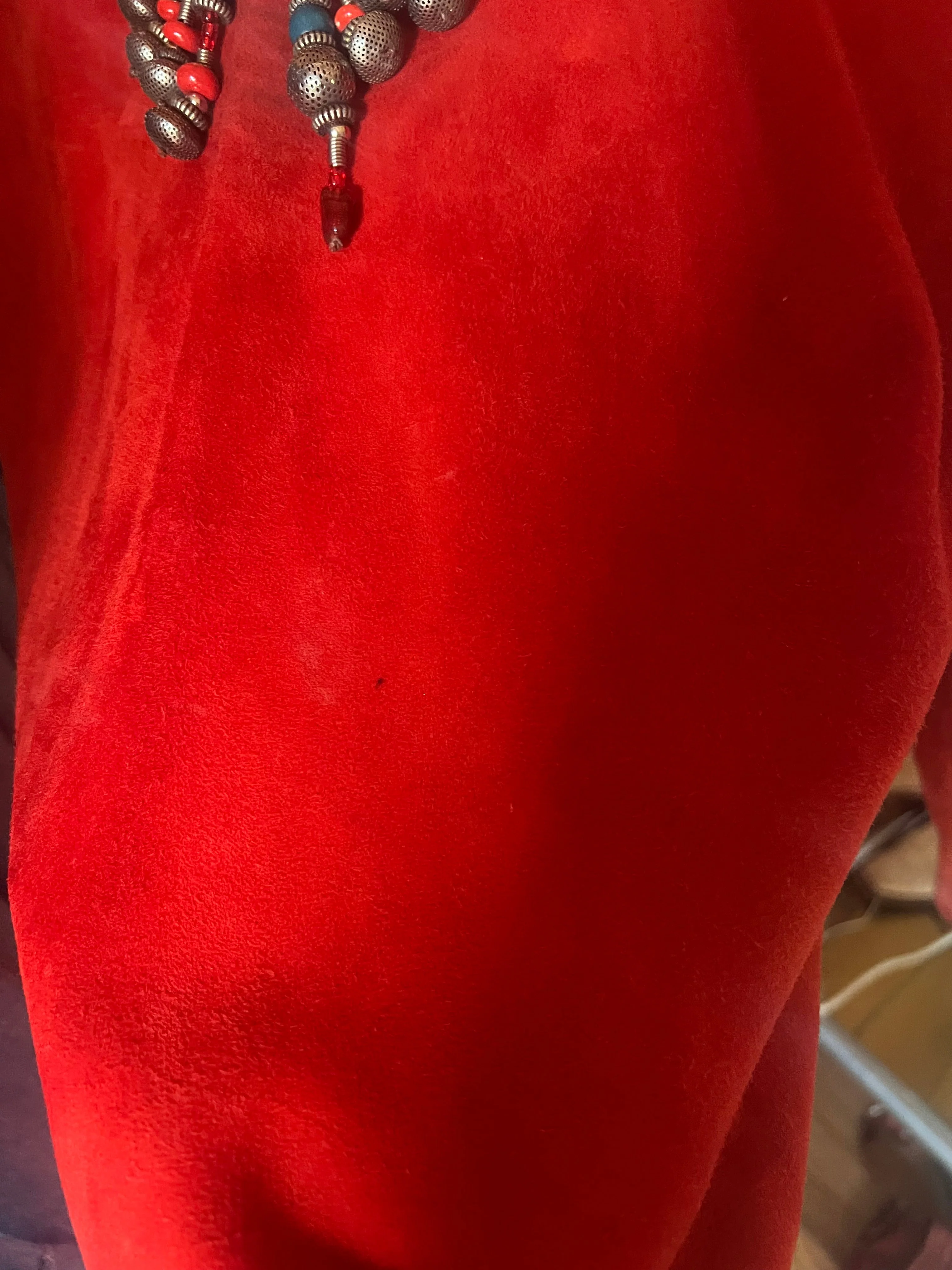 1970s suede shirt with beading - Image 7