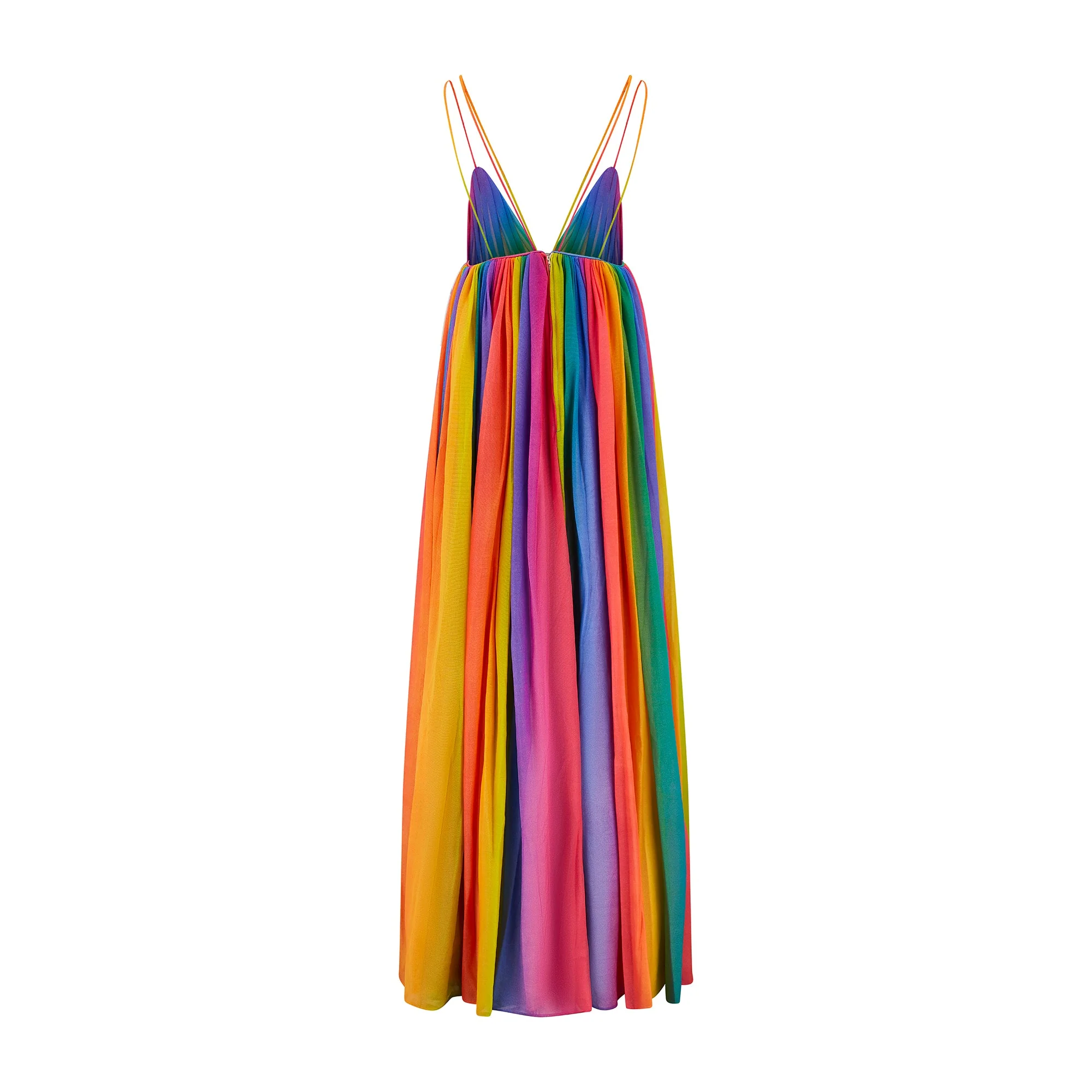 1974 Documented Jean Varon Rainbow Maxi Dress - Image 23