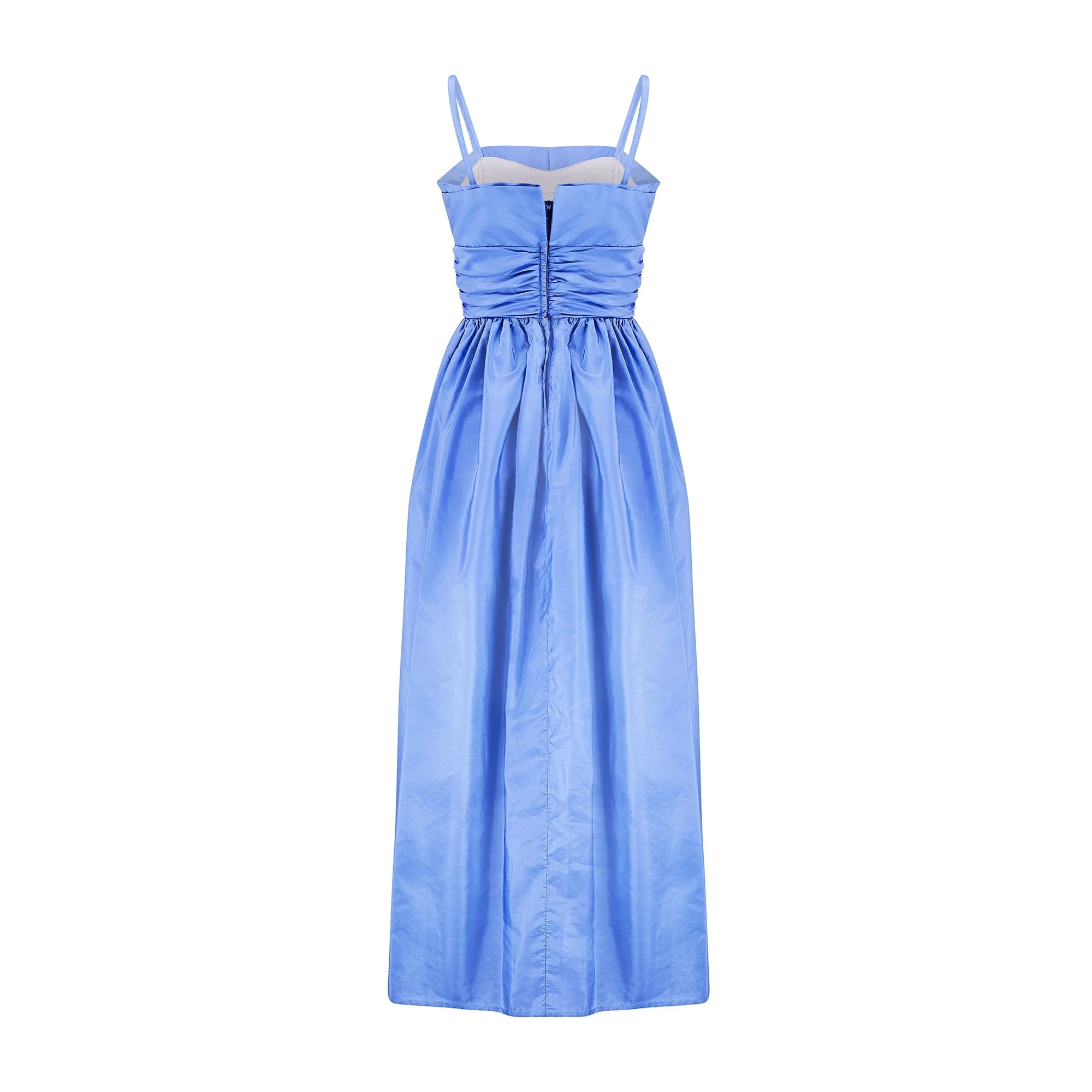 1980s Marjon Couture Lilac Evening Maxi Dress - Image 3