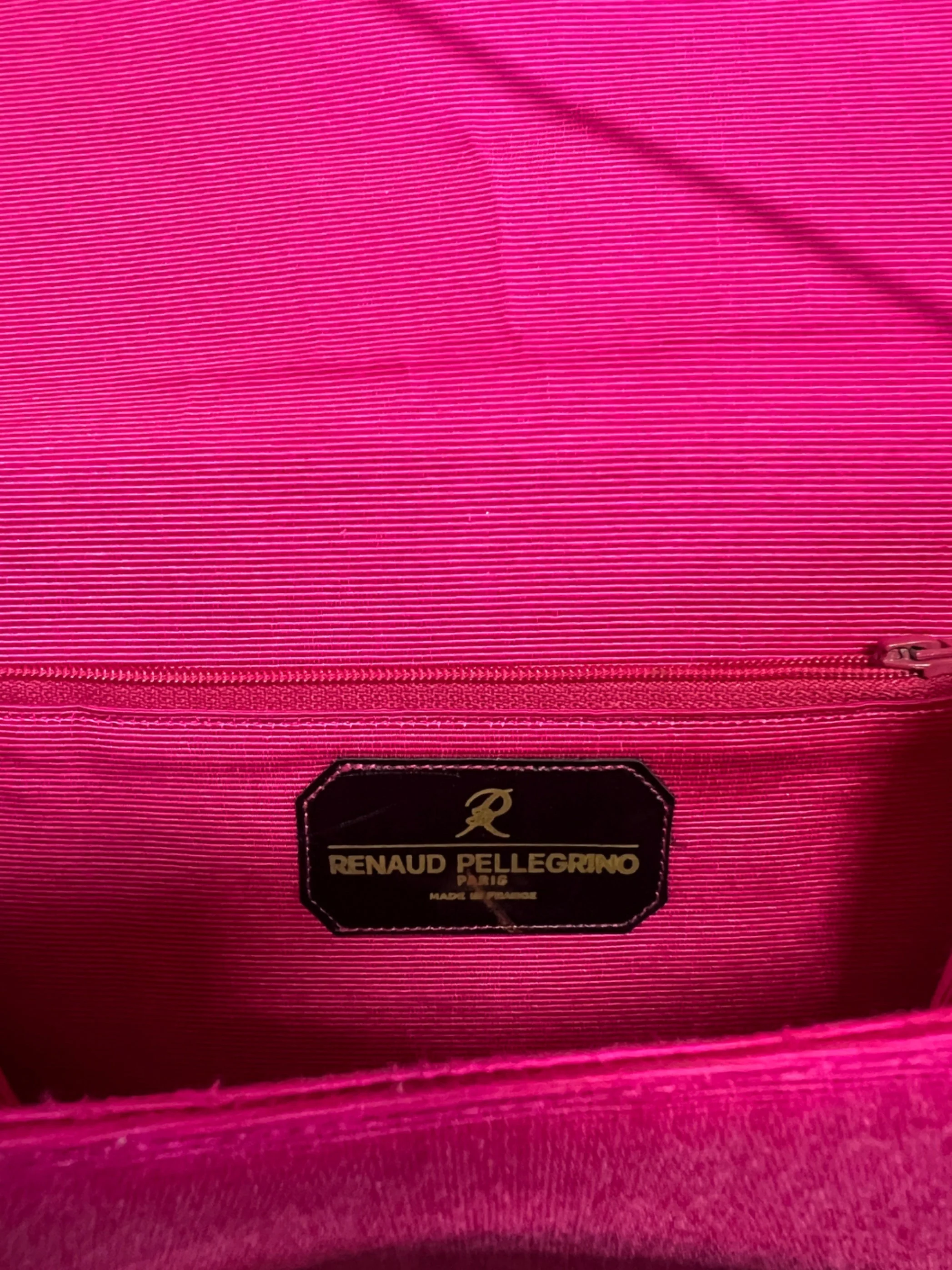 1980s Renaud Pellegrino Pink Moire Bag with Acrylic Clasp - Image 5
