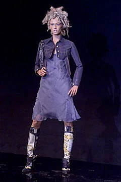 2000 Christian Dior Waterfall Denim Coat - Image 9