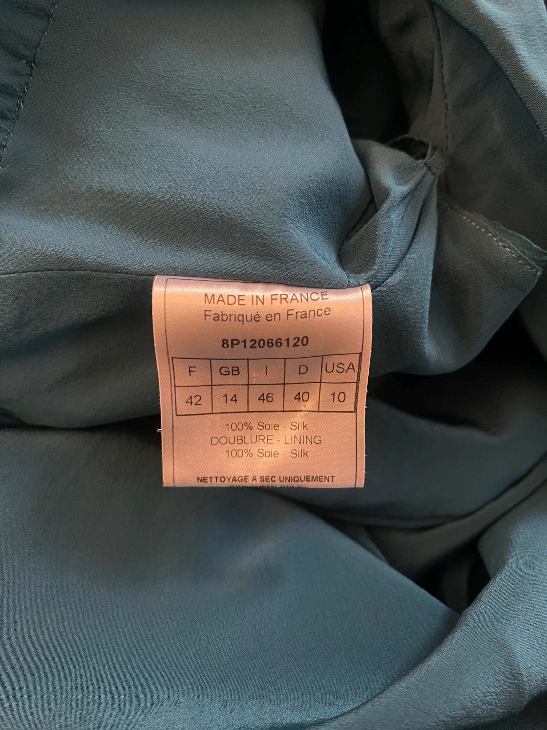 2008 Christian Dior by John Galliano Teal Silk Chiffon Dress - Image 16