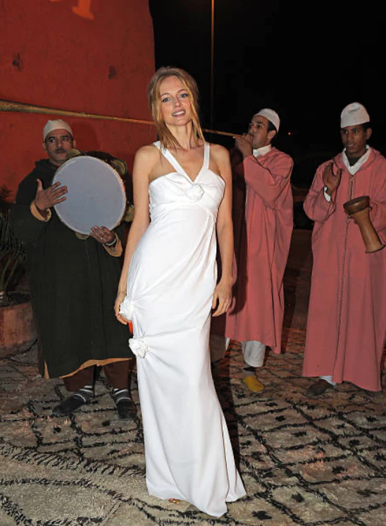 2008 Christian Dior Lilac Ice Blue Dress with Rose Appliqué - Image 21