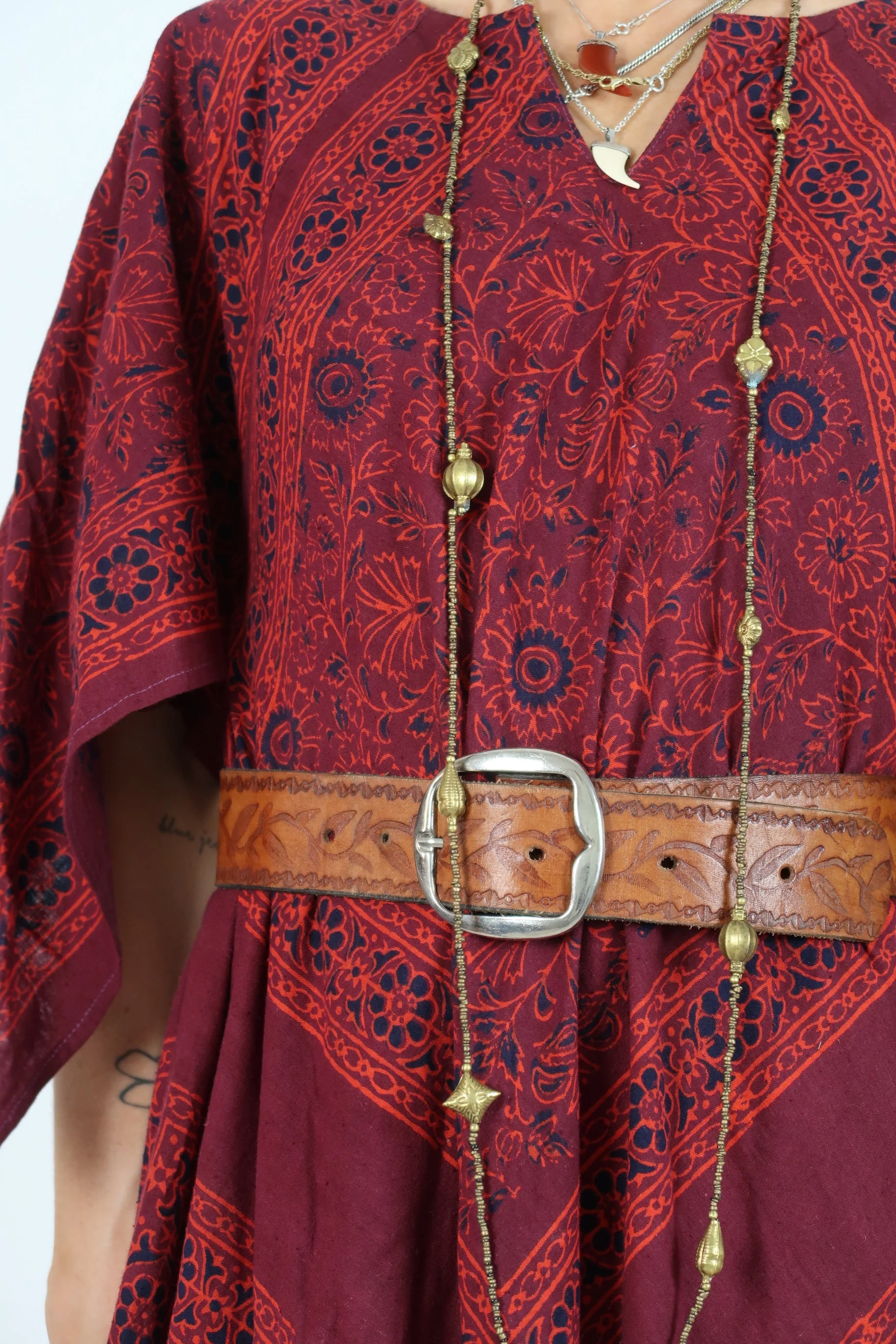 70s Indian bead necklace - Image 15