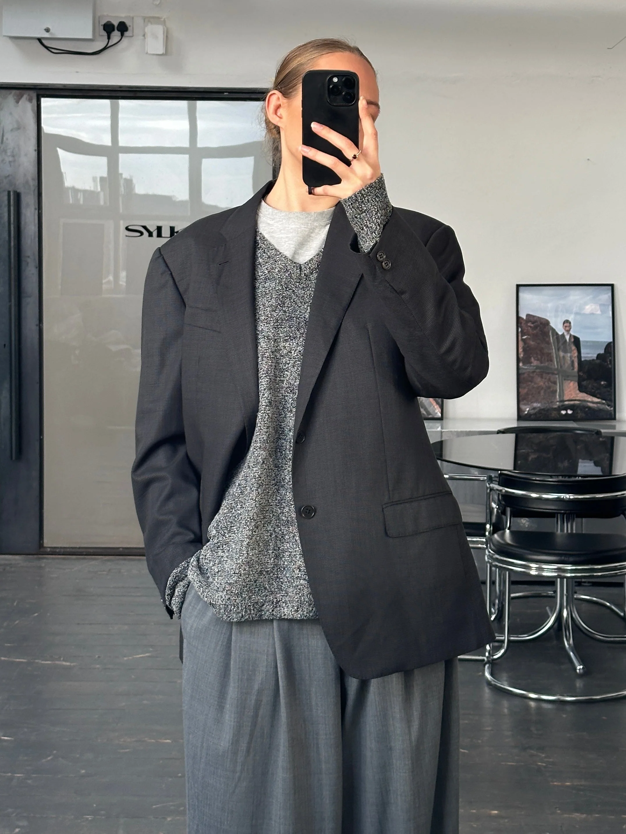 Armani Collezioni 2000s Pure Wool Super 130s Blazer - 44R/XL - Image 25