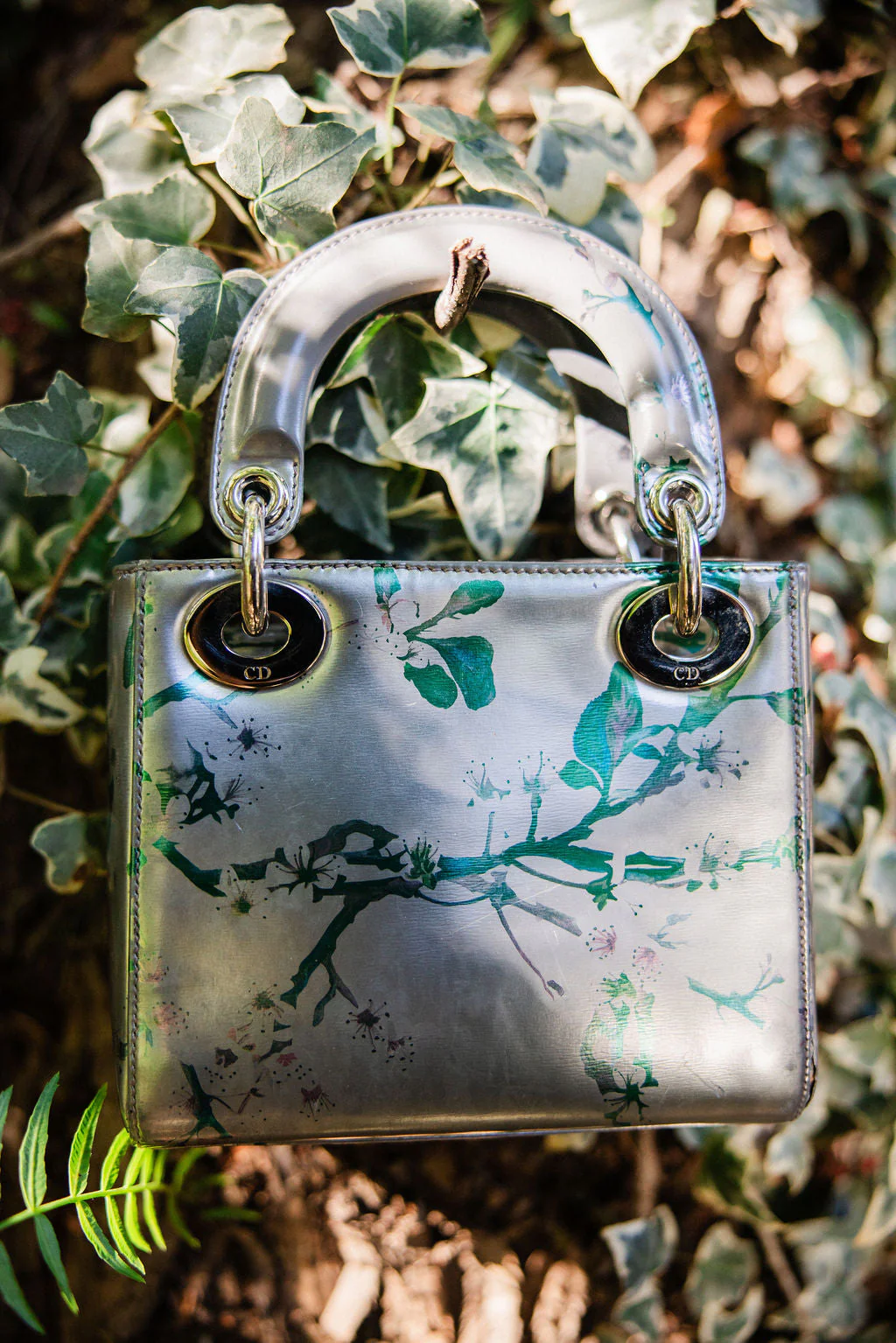 Christian Dior Lady Dior Mini Metallic Floral — Raf Simons Era (2012–2015) - Image 3