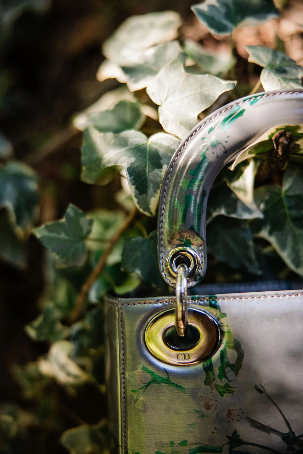 Christian Dior Lady Dior Mini Metallic Floral — Raf Simons Era (2012–2015) - Image 4