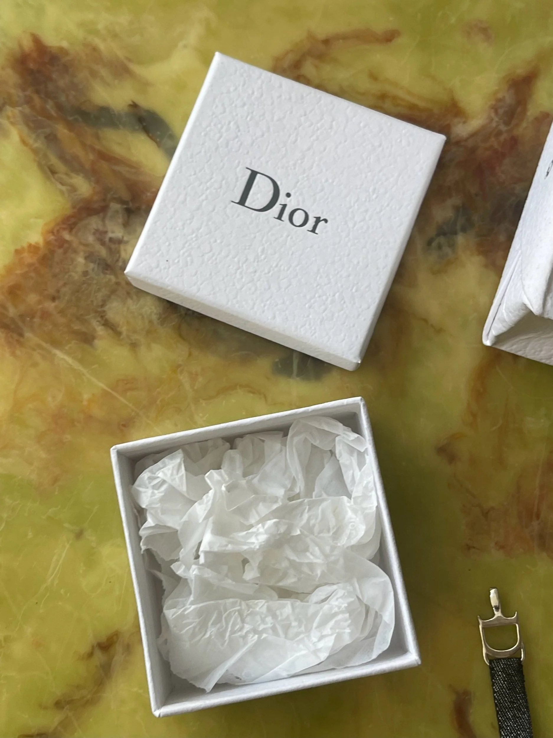 Christian Dior Y2K Denim Glittery Choker with Logo Spellout - Image 4