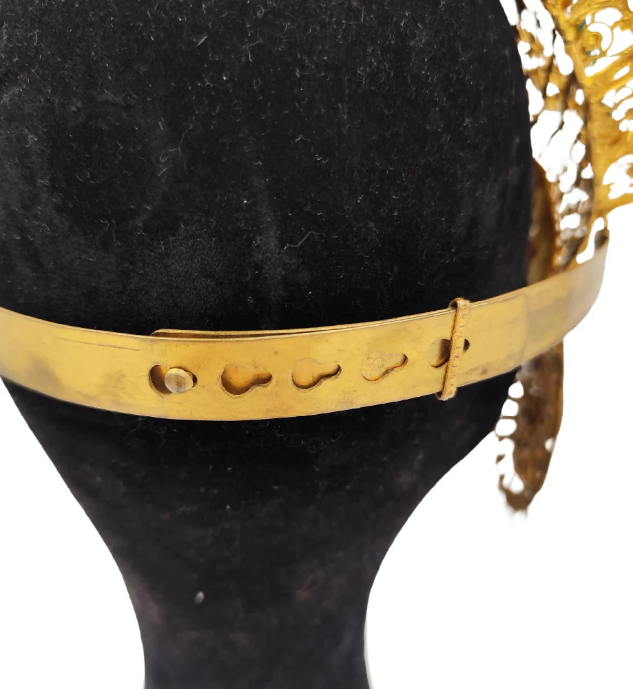 CORBELLA MILANO OPERA THEATER COSTUME GREEN RHINESTONES EGYPTIAN JEWELRY SET - Image 4