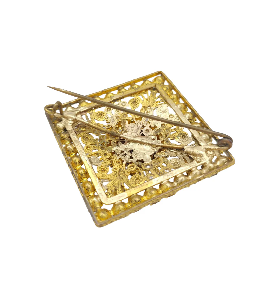 CORBELLA MILANO OPERA THEATER COSTUME RED RHINESTONES PEARLS JEWELRY SET - Image 9