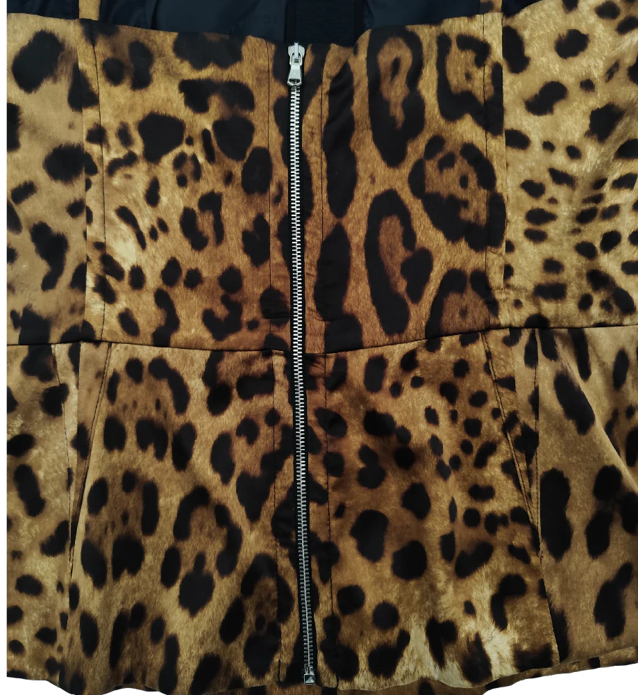 DOLCE&GABBANA LEOPARD PRINT SILK CORSET TOP - Image 7
