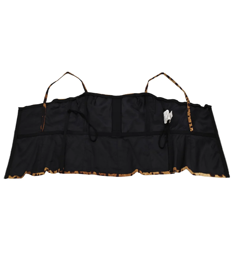 DOLCE&GABBANA LEOPARD PRINT SILK CORSET TOP - Image 9