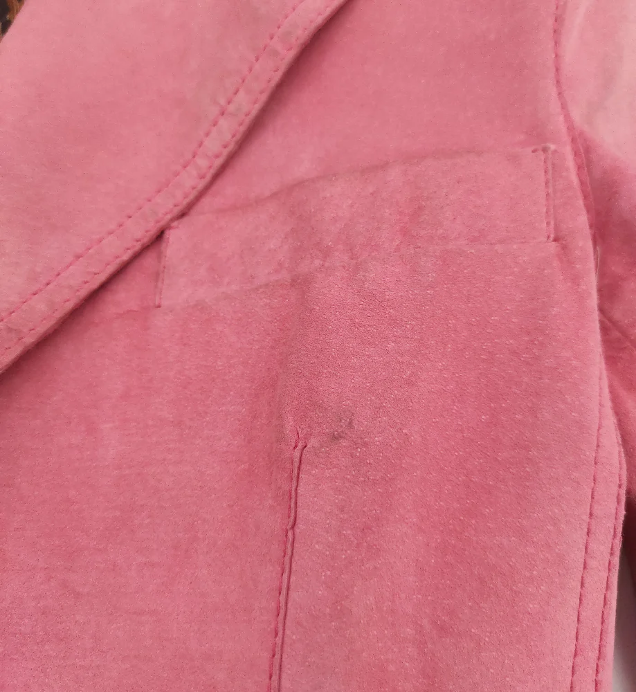 DOLCE & GABBANA PINK SUEDE LOGO JACKET - Image 8