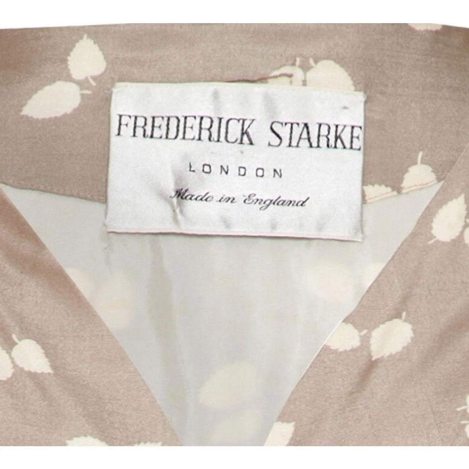 Frederick Starke 1950s Grey Printed Silk Dress - Image 5