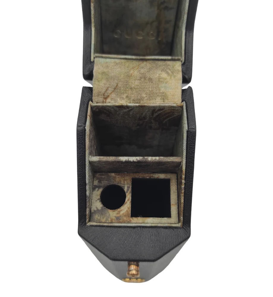 GUCCI BLACK LEATHER TRAVEL CASE - Image 9