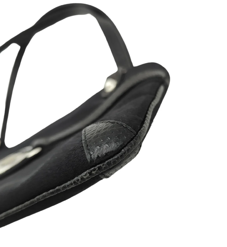 GUCCI BY TOM FORD BLACK SILK AND LIZARD RHINESTONES LOGO REINS THONG MINI BAG - Image 6