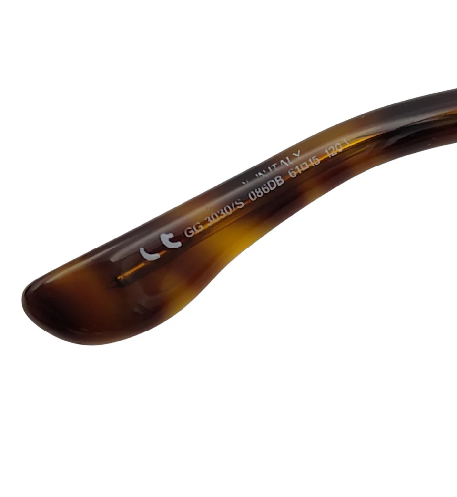GUCCI OVERSIZED ROUND LOGO BROWN PRINT SUNGLASSES - Image 10