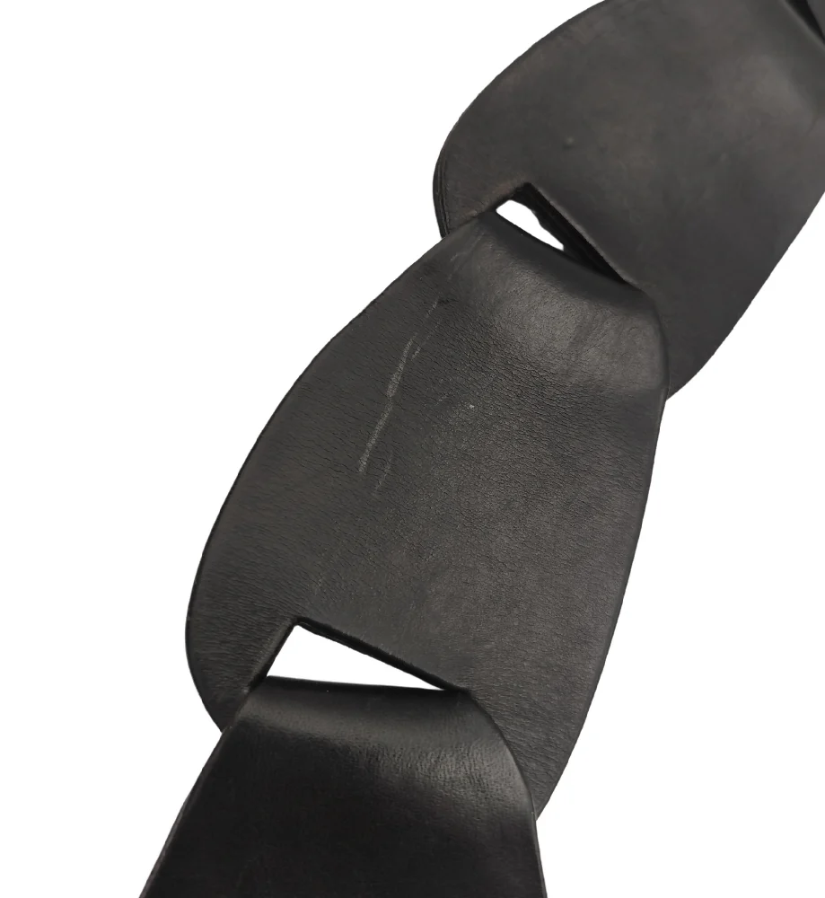 GUCCI TOM FORD S/S 1997 BLACK LEATHER CHAIN STRAP BAG - Image 5