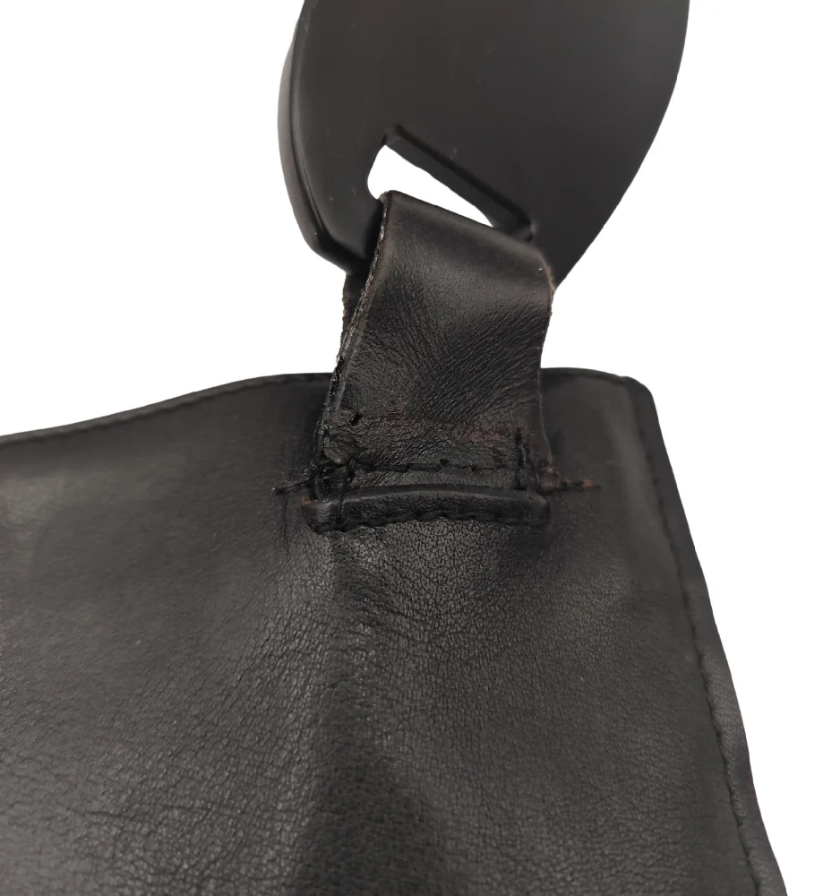 GUCCI TOM FORD S/S 1997 BLACK LEATHER CHAIN STRAP BAG - Image 6