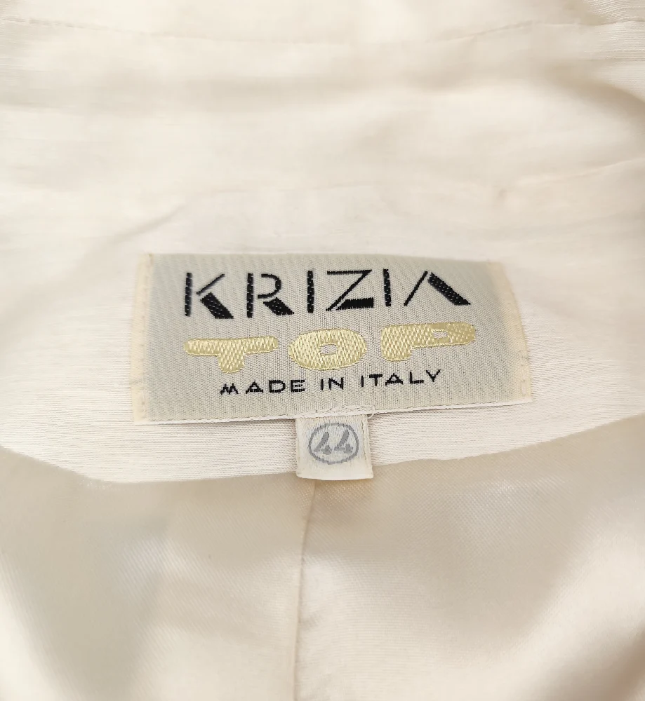 KRIZIA TOP S/S 2013 RUNWAY SILK EMBELLISHED BIKER JACKET - Image 9