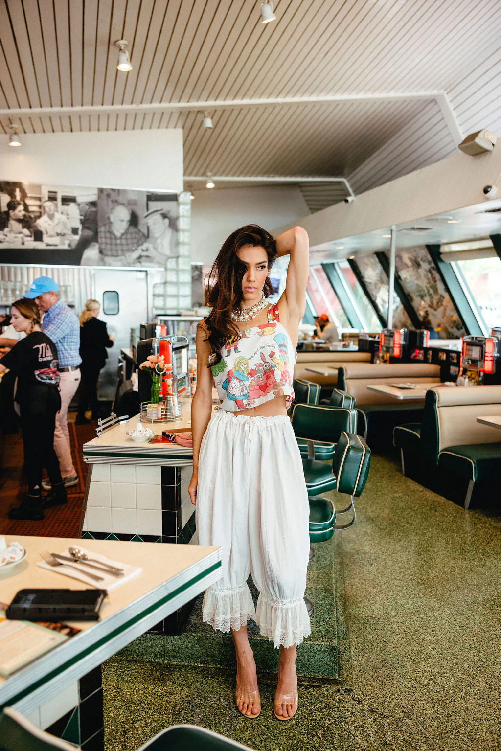 Mad Tea Party Vintage Cropped Tank - Image 5