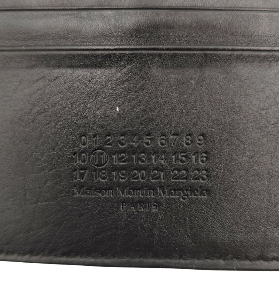 MAISON MARGIELA BLACK LEATHER MIRROR CLUTCH BAG - Image 9