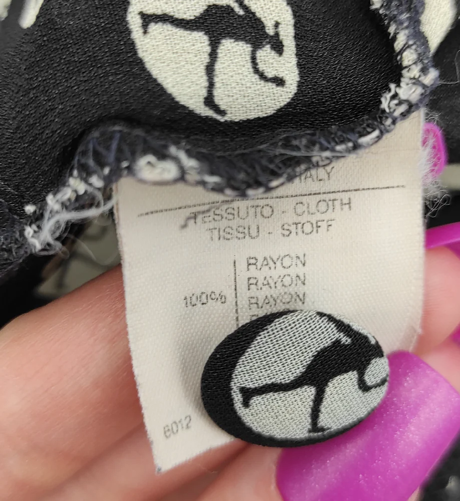 MOSCHINO CHEAP AND CHIC OLIVE OIL PRINT BLOUSE - Image 7