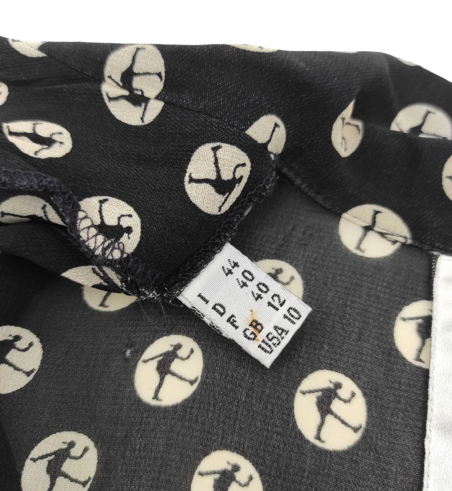 MOSCHINO CHEAP AND CHIC OLIVE OIL PRINT BLOUSE - Image 9