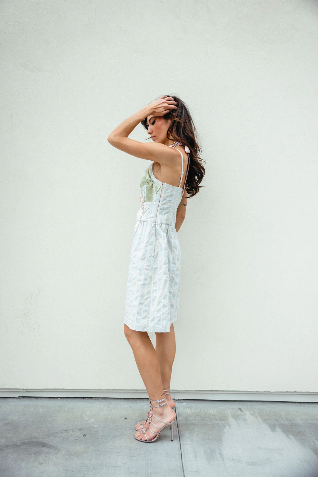 Moschino Corset Ribbon Dress early 2000's - Image 4