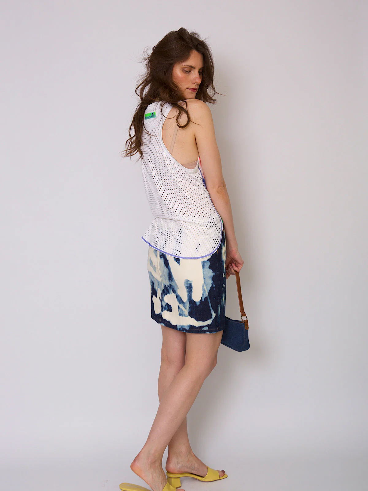 Stella McCartney Adidas vest top white with mesh - Image 4