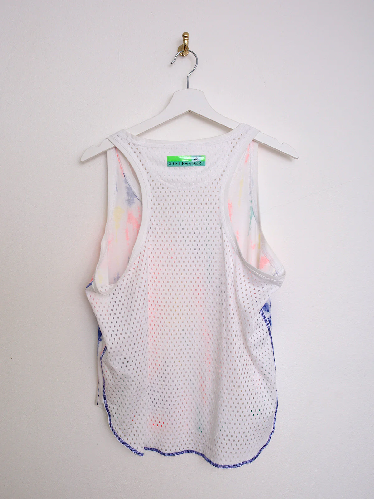 Stella McCartney Adidas vest top white with mesh - Image 6