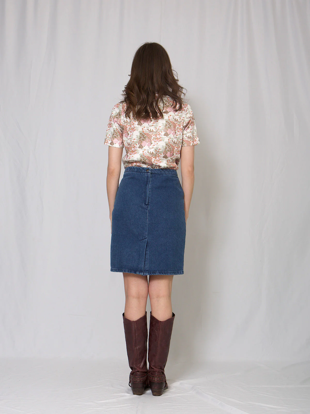 Vintage 80s blue denim skirt - Image 9