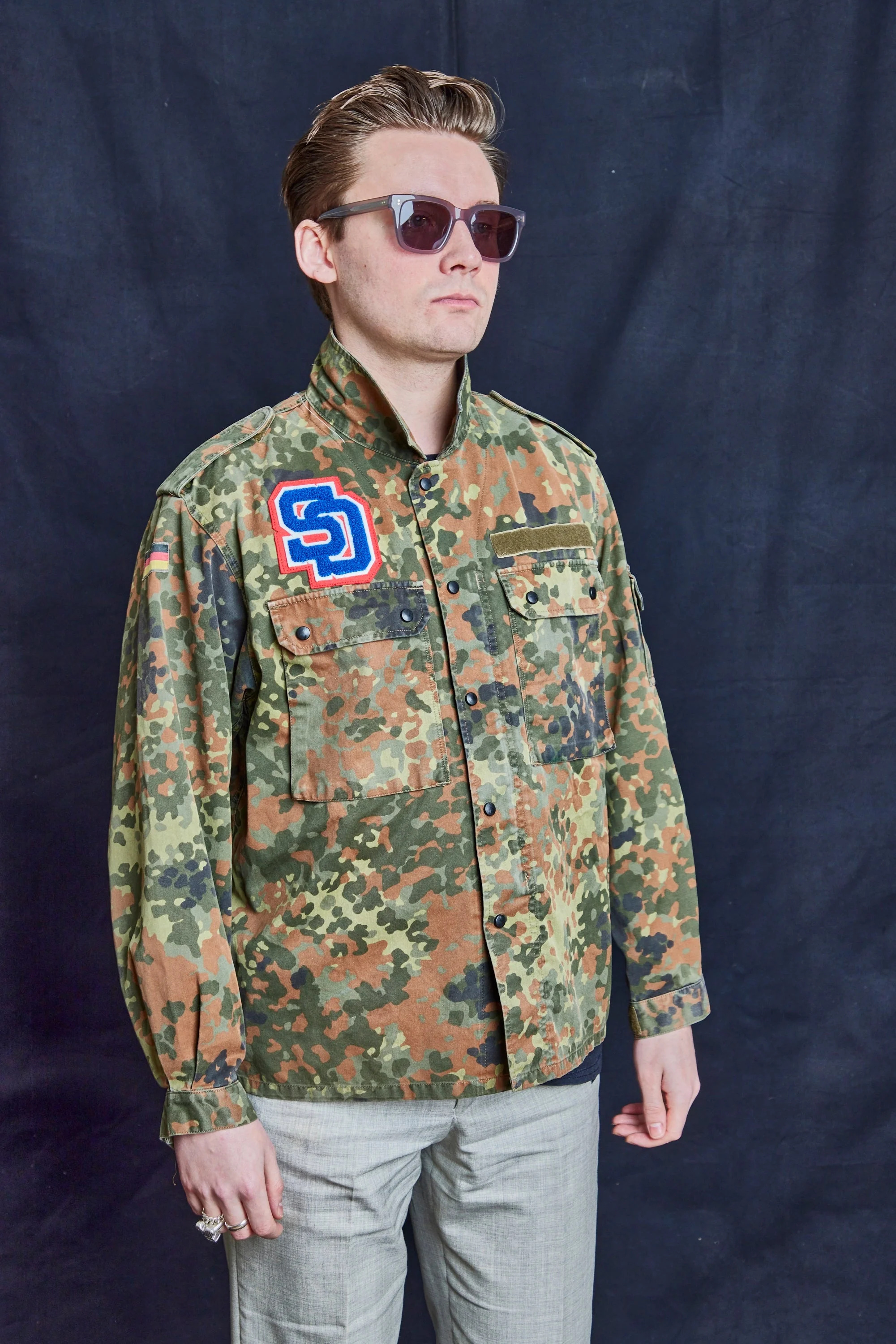 Vintage Military Flecktarn Field Shirt - Image 3