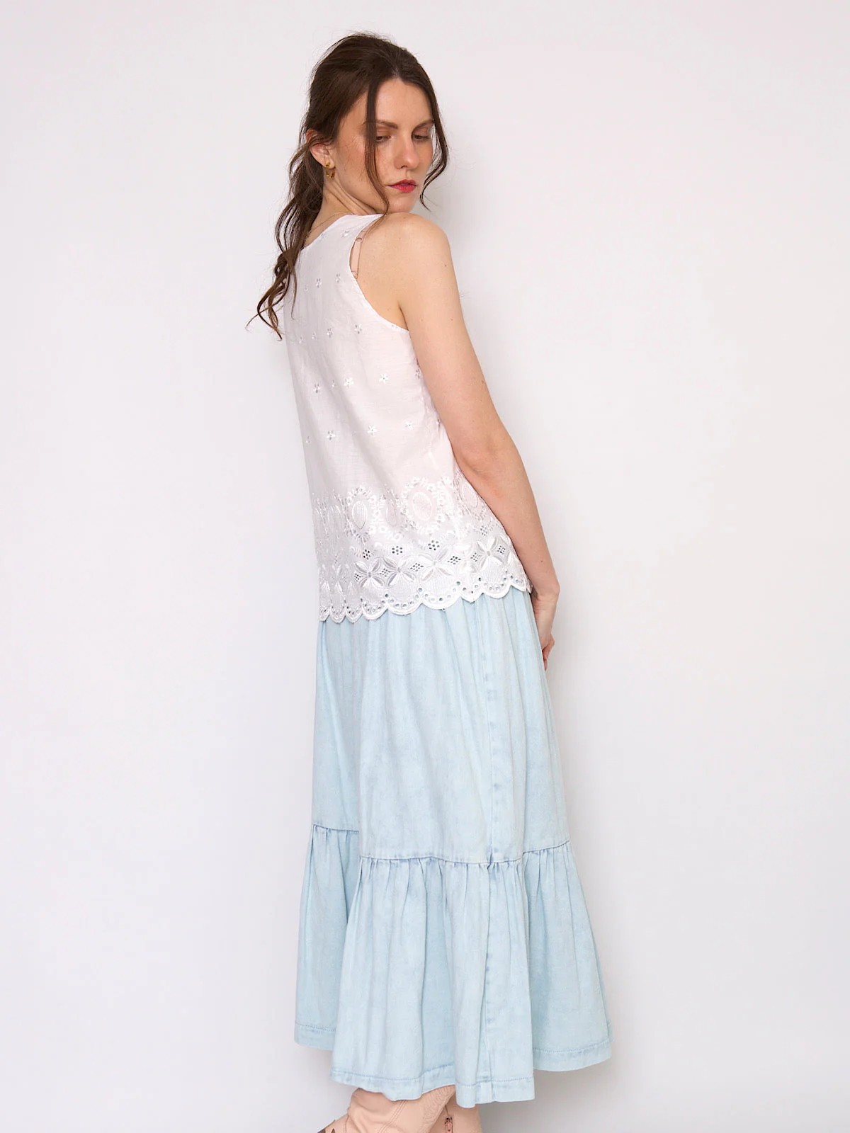 Vintage vest top broderie anglaise - Image 7