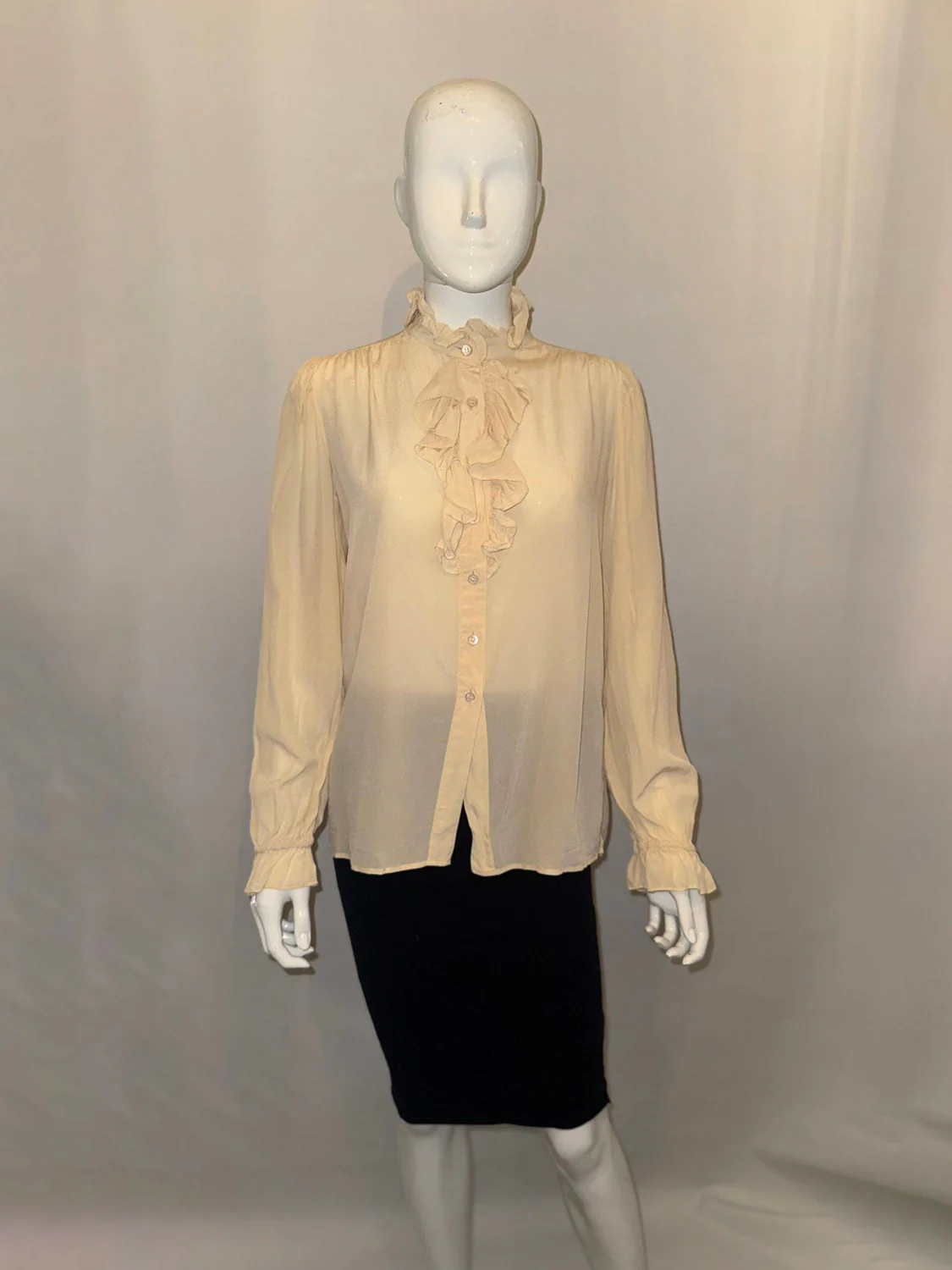 Vintage Yves Saint Laurent Silk Blouse - Image 5