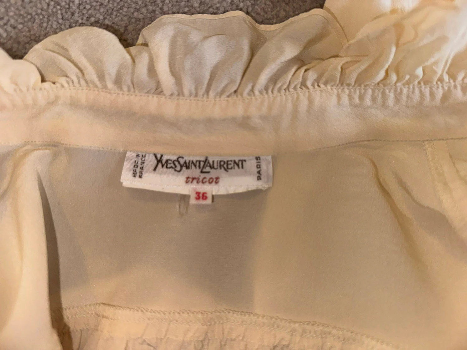 Vintage Yves Saint Laurent Silk Blouse - Image 7